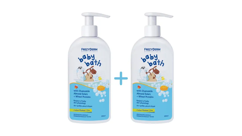 Frezyderm Promo Baby Bath Βρεφικό Αφρόλουτρο 2x300ml
