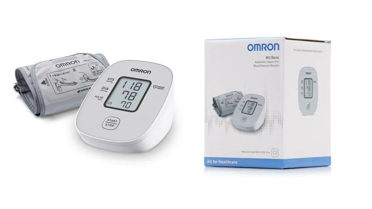 Omron M2 Basic Αυτόματο Ψηφιακό Πιεσόμετρο Μπράτσου Με Ανίxνευση Αρρυθμίας x1