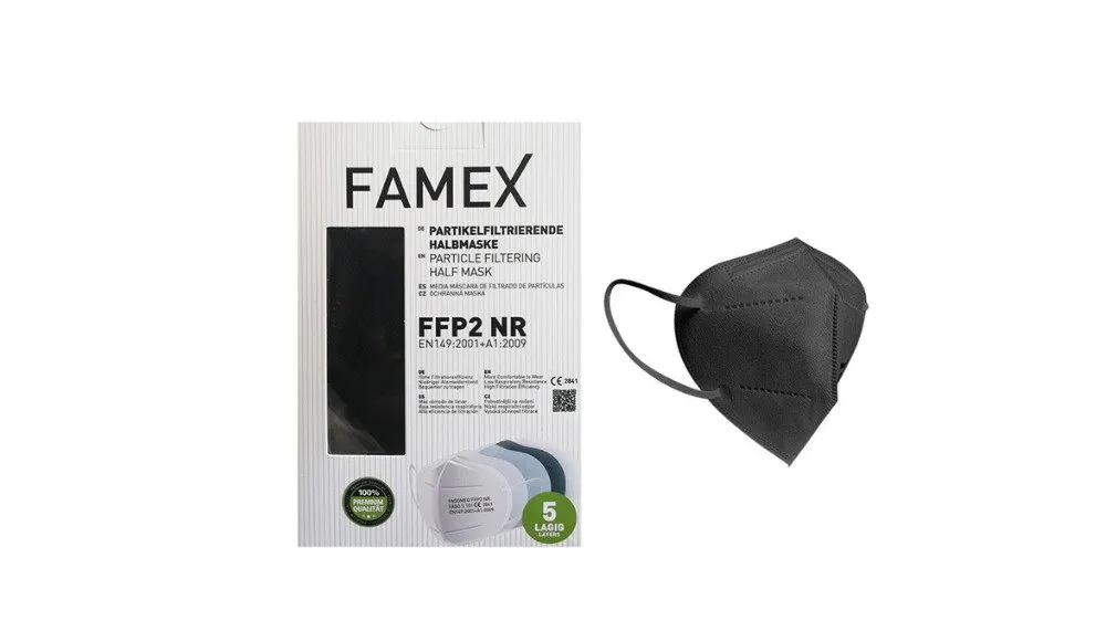 Μάσκα KN95 - FFP2 Μαυρη