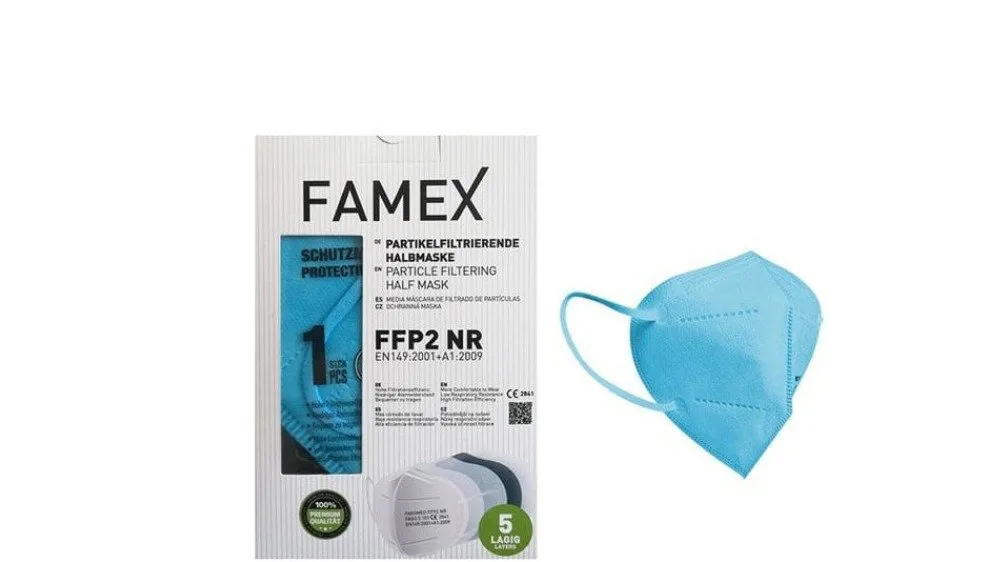 Μάσκα KN95 - FFP2 Γαλαζια
