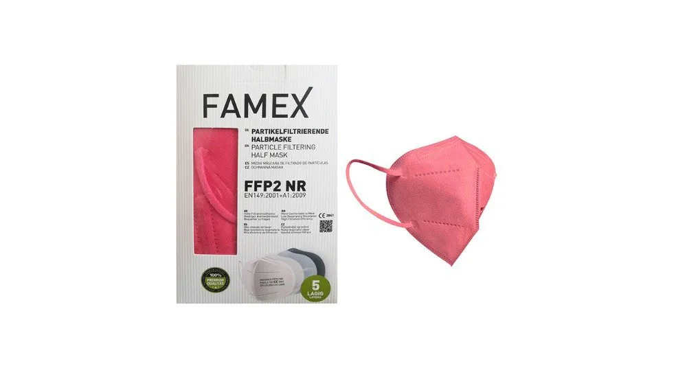 Μάσκα KN95 - FFP2 Ροζ