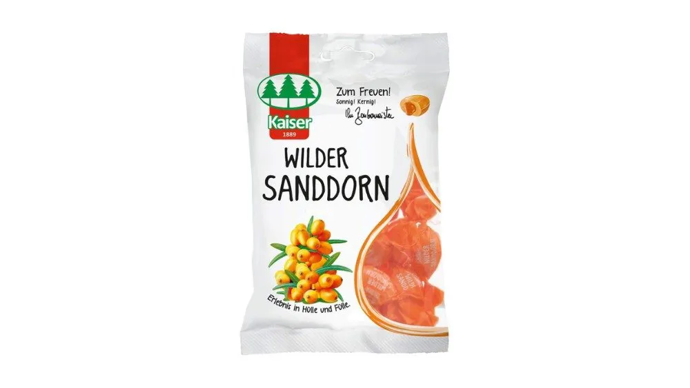 Kaiser Wilder Sanddorn Καραμέλες για το Bήχα με Ιπποφαές 90g