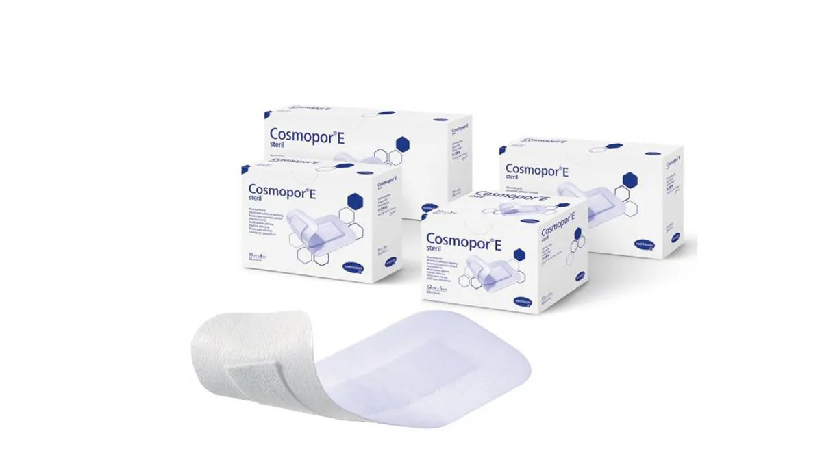 Cosmopor E Αυτοκόλλητη Αποστειρωμένη Γάζα (25x10) 1τμχ