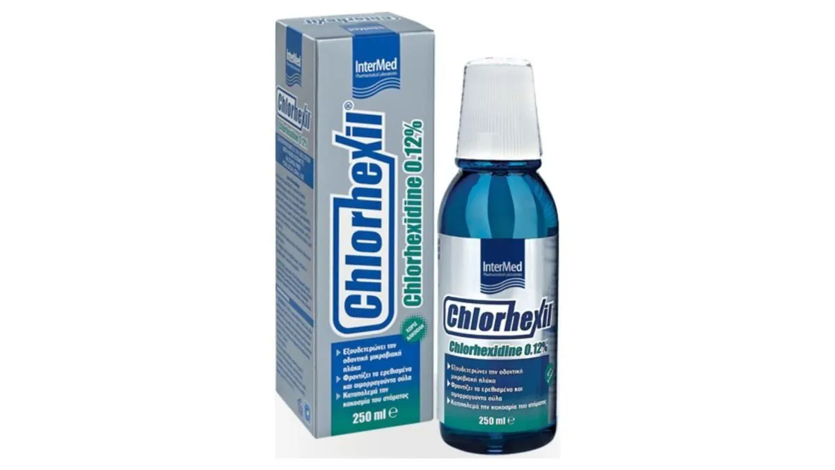 Chlorhexil Solution 0.12% Mouthwash Στοματικό Διάλυμα Χλωρεξιδίνης 250 ml