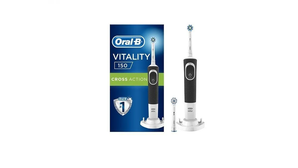Oral-B Vitality 150 Cross Action Black Επαναφορτιζόμενη Ηλεκτρική Οδοντόβουρτσα
