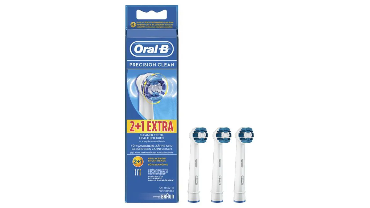Oral B Ανταλλακτικά Βουρτσάκια Precision Clean 2 Τεμάχια +1 Δωρο