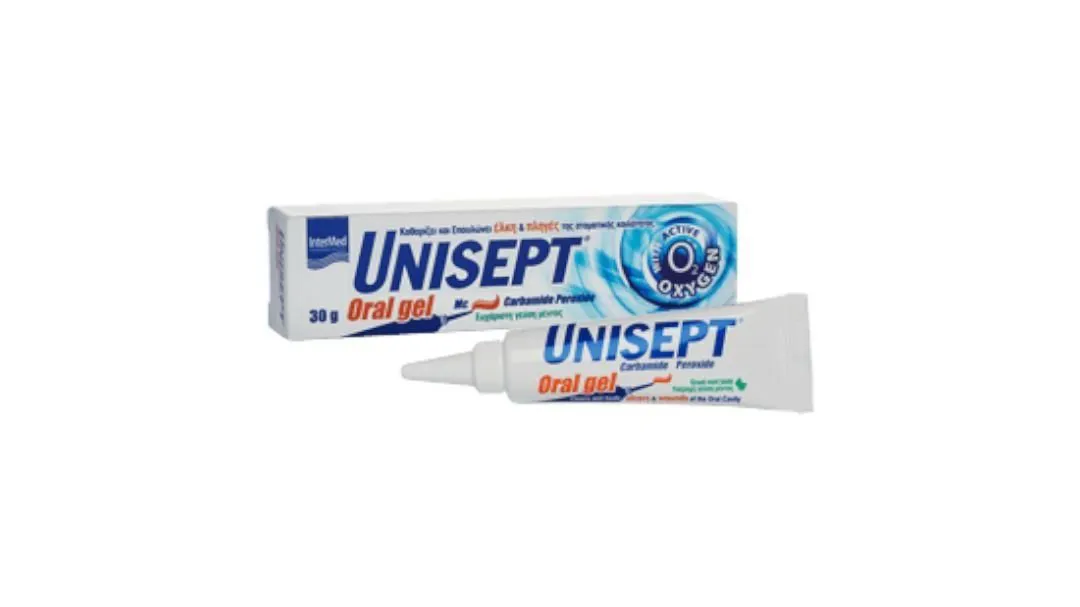 Intermed Unisept Oral Gel Γέλη για Έλκη και Πληγές της Στοματικής Κοιλότητας 30g