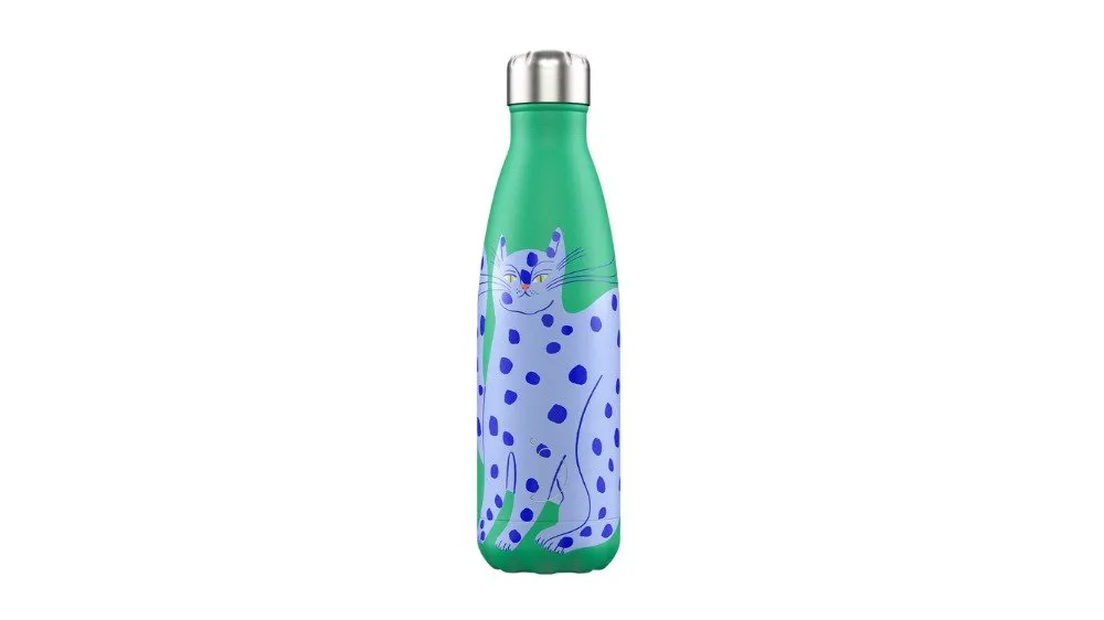 Chilly's | Μπουκάλι Θερμός | Agathe Singer Blue Cat 500ml