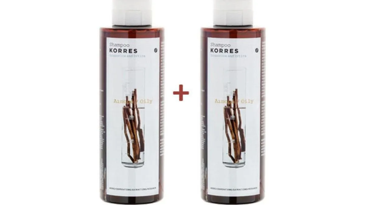 Korres Σαμπουάν Γλυκύρριζα και Τσουκνίδα για Λιπαρά Μαλλιά 250ml 1+1 Δώρο