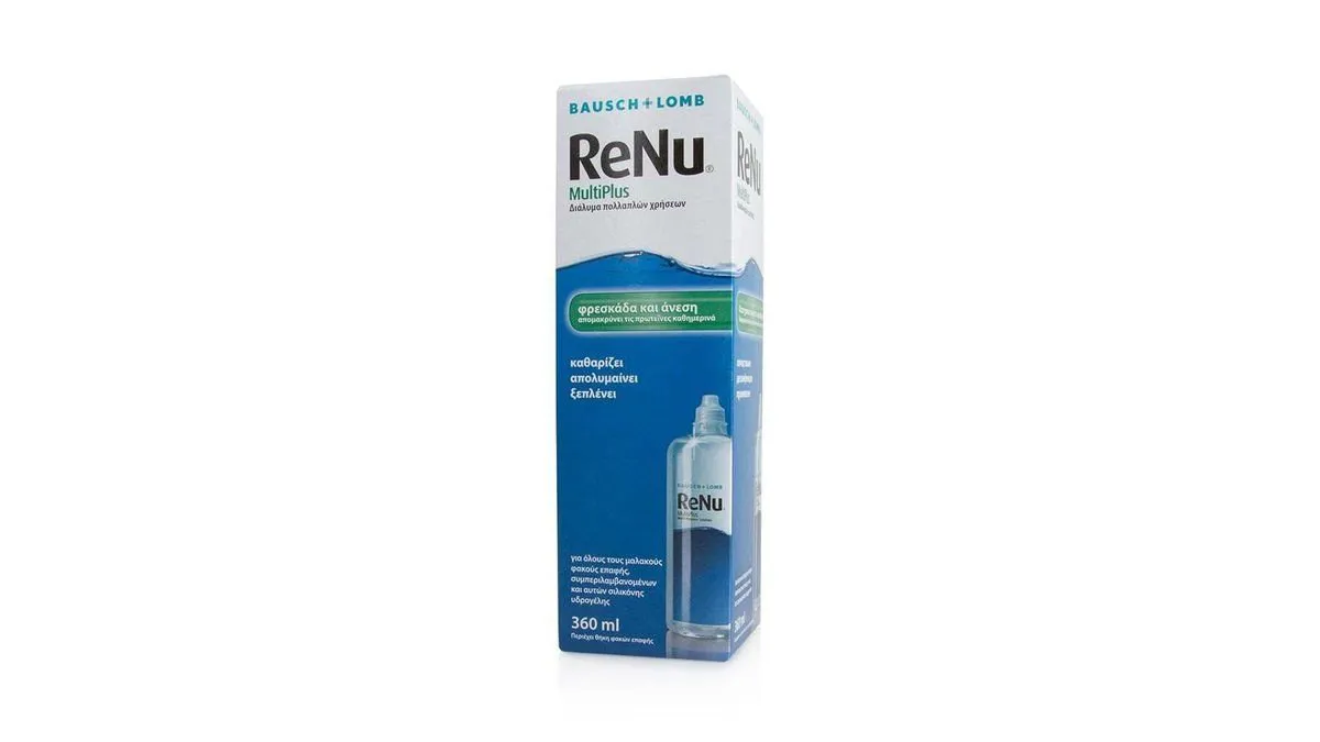 Bausch & Lomb ReNu Multiplus Διάλυμα Καθαρισμού Φακών Επαφής Πολλαπλών Χρήσεων 360 ml