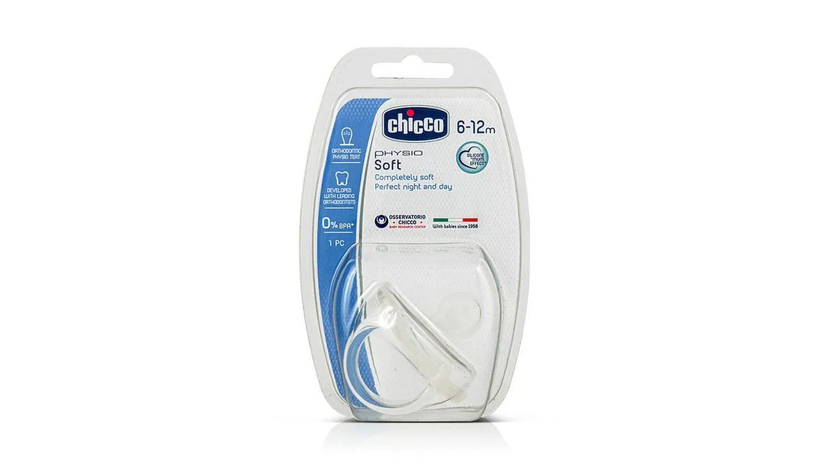Chicco Πιπίλα Όλο Σιλικόνη Physio Soft 6-12m