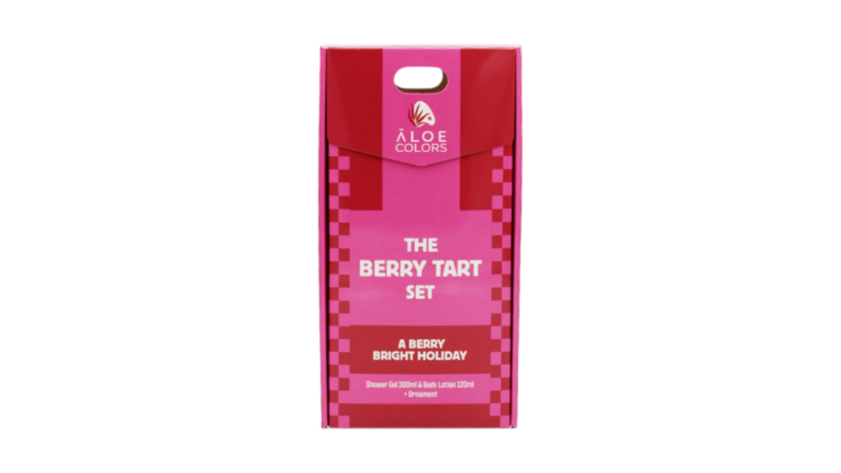 ALOE + COLORS BERRY TART SET SHOWER GEL & BODY LOTION & ORNAMENT