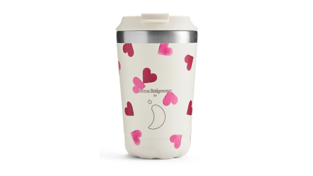 Chilly's | Coffee Cup | E.B. Pink Hearts 340ml