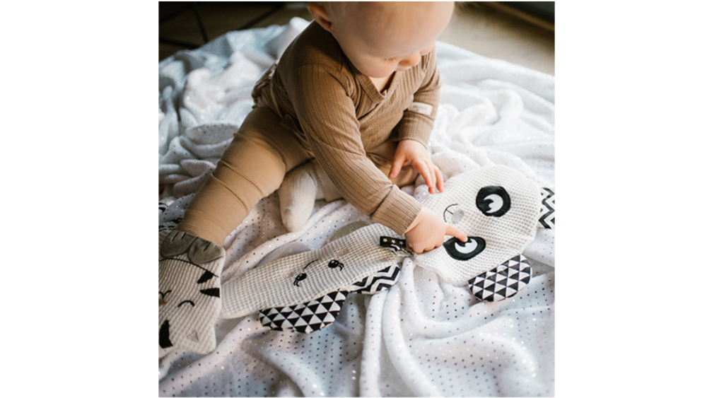 BabyOno Βαμβακερό πανάκι παρηγοριάς- αγκαλιάς -Happy Panda