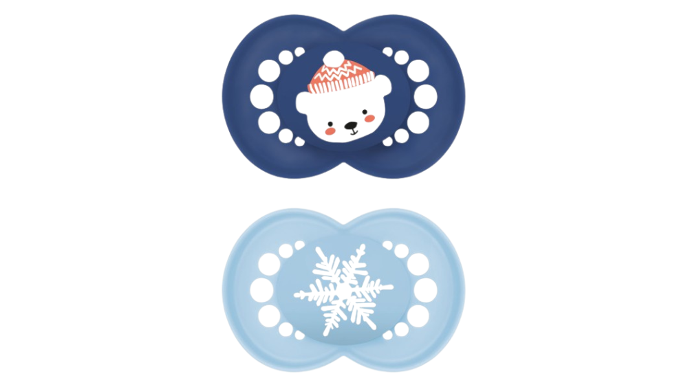 Mam Πιπίλα Σιλικόνης 16+ Μηνών Winter Limited Edition Boy