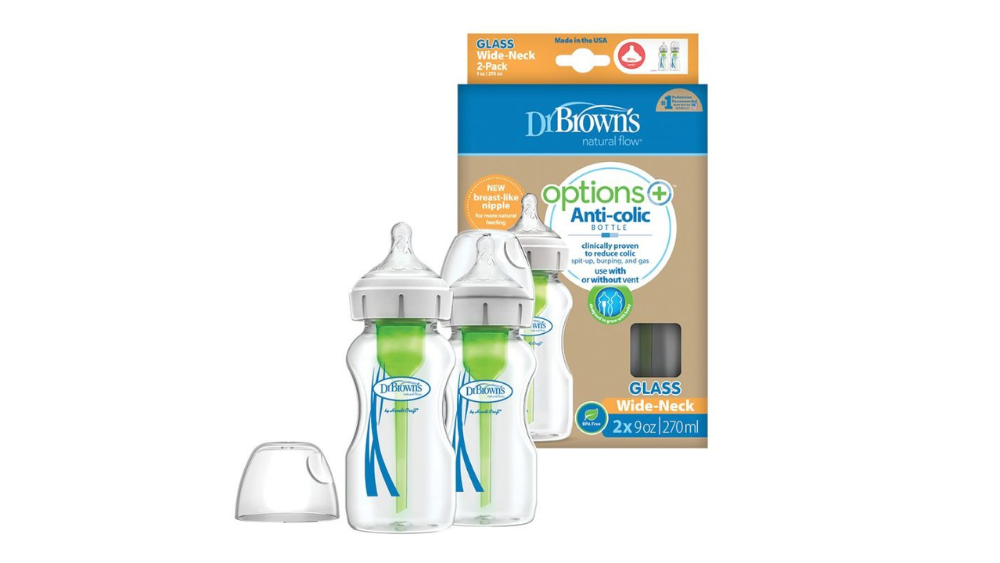 Dr.Browns Anti-colic Μπιμπερό Γυαλινο 0+ 270ml 2τμχ