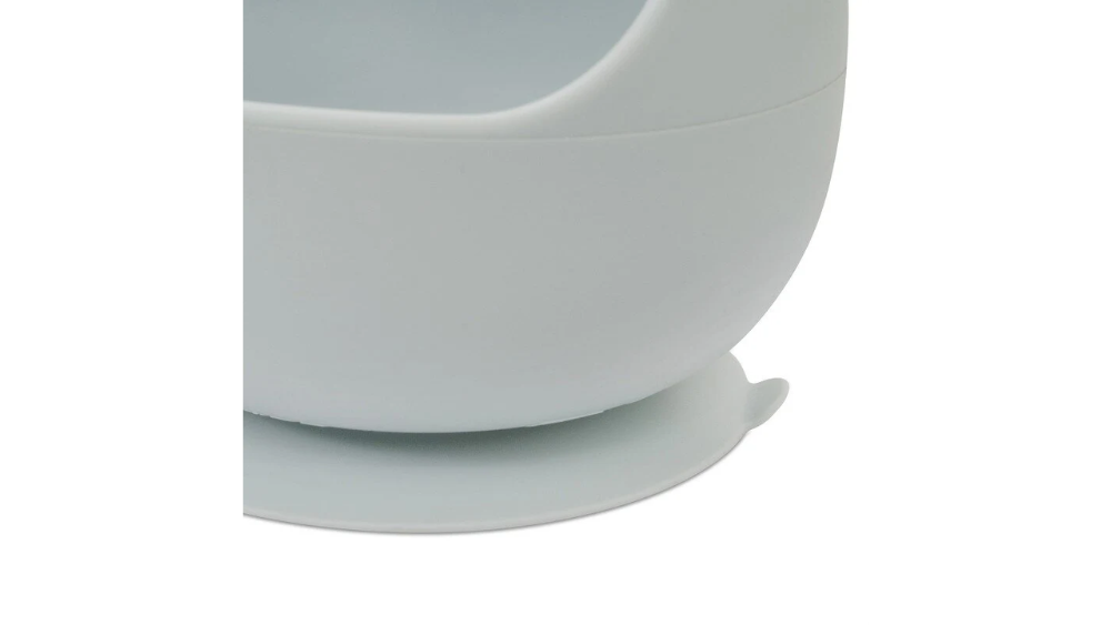 Interbaby Σετ Αντιολισθητικό Μπολ Και Κουτάλι Από Σιλικόνη Blue