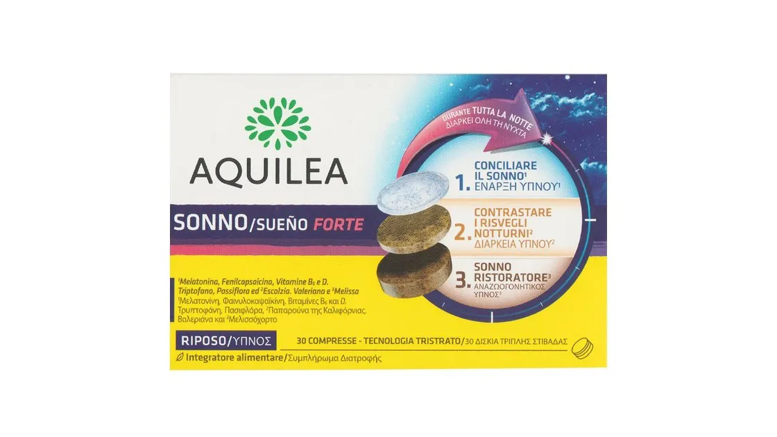 Aquilea Sueno Forte 30caps - Συμπλήρωμα Διατροφής για Αϋπνία