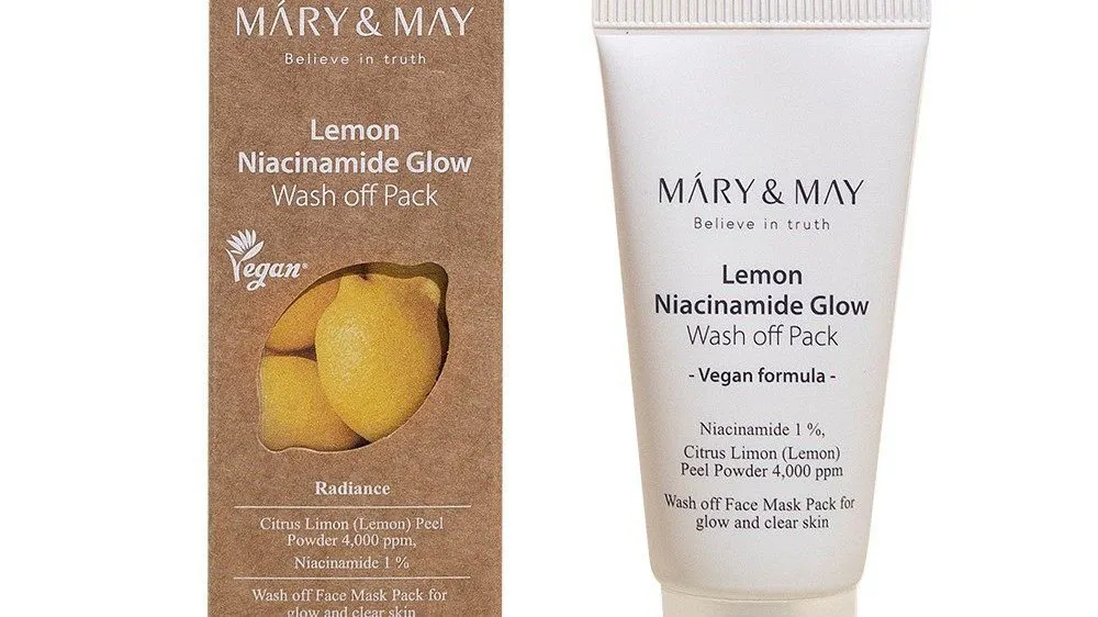 MARY & MAY Lemon Niacinamide Glow Wash off Pack