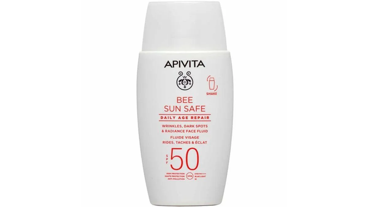 Apivita Bee Sun Safe Daily Age Repair Dry Touch Λεπτόρευστη Κρέμα Προσώπου κατά των Πανάδων & Ρυτίδων SPF50 50 ml