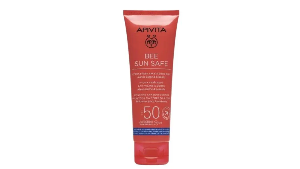 Apivita Bee Sun Safe Travel Size Hydra Fresh Face & Body Milk SPF50 100ml