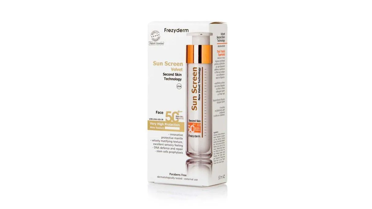 Frezyderm Sun Screen Velvet Face Cream SPF50+ Αντηλιακ
