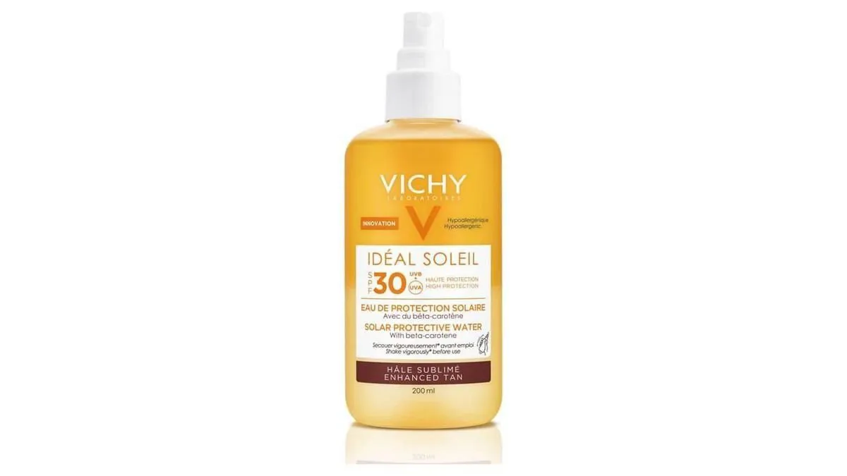 Vichy Ideal Soleil Αντηλιακο Νερο Για Λαμπερο Μαυρισμα Spf 30 200 ml
