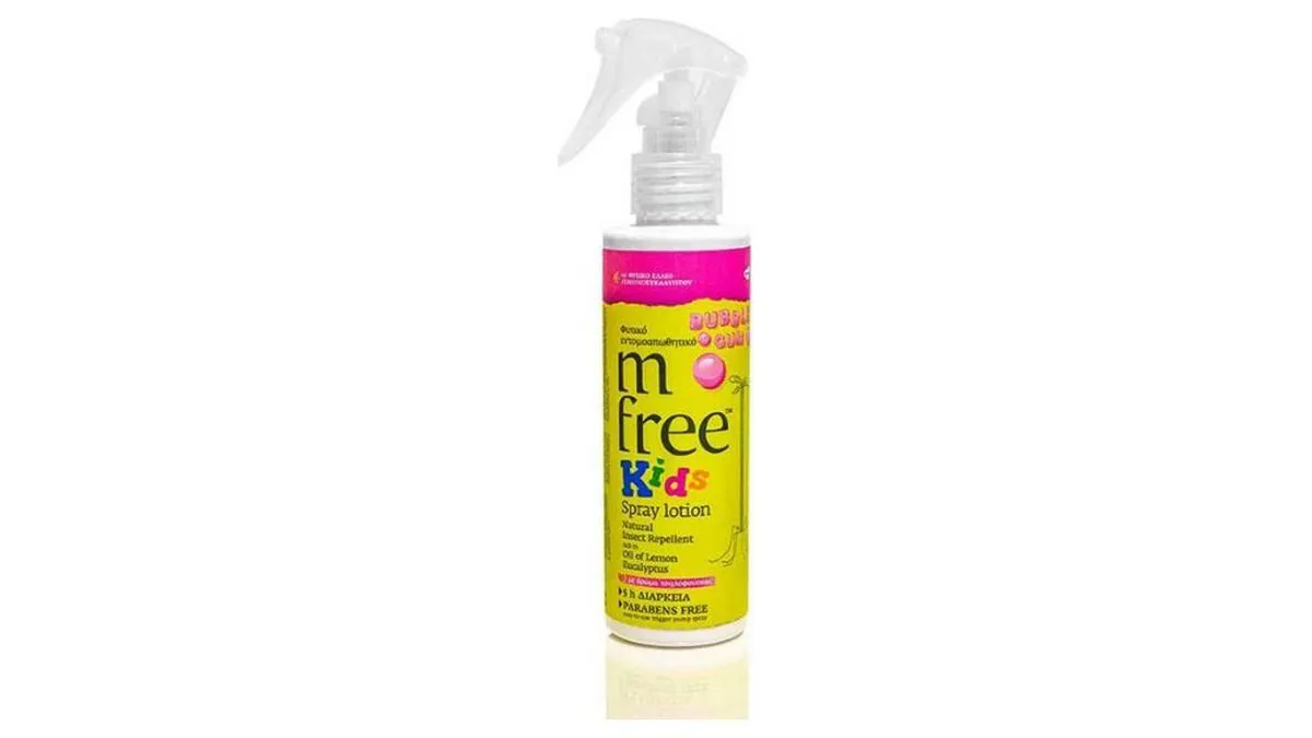 M Free Kids Bubblegum Φυτικό Εντομοαπωθητικό 125ml