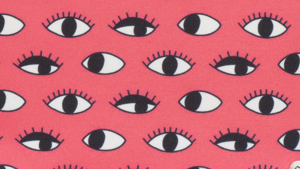 See My Bag Scrunchie Eyes Flamingo